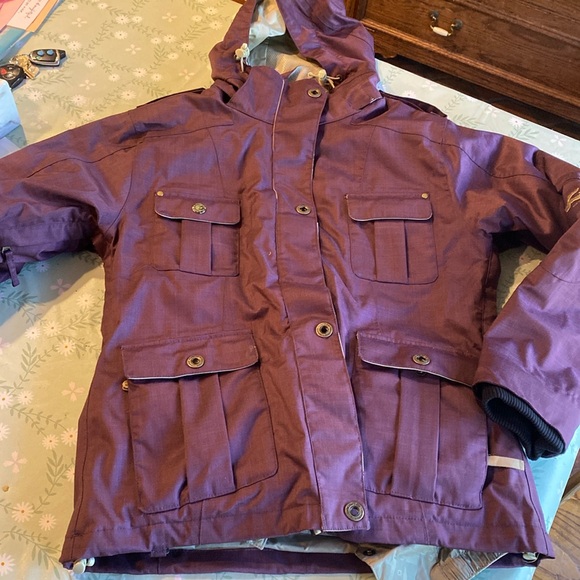 Used purple ski jacket - Picture 1 of 6